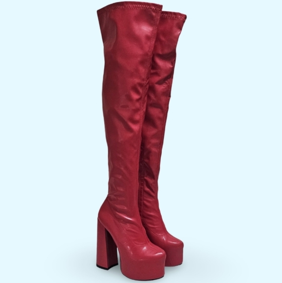 💄Lemon Drop Havasu Platform Boots Size 7💋 NEW - Picture 1 of 13